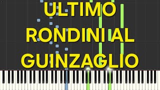 ultimorondini al guinzagliorallentatoslowpiano facile easy tutorial [upl. by Lurie982]