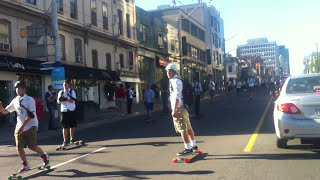 Longboard Skateboards Yonge Street Toronto Board Meeting [upl. by Burr708]