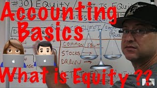 Accounting for Beginners 30  Equity  What is Equity  Accounting 101  Balance Sheet [upl. by Wollis]