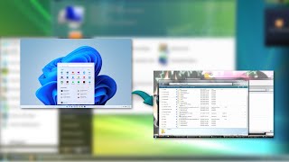 OUTDATED turning windows 11 into windows vista [upl. by Yruama111]