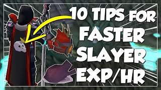 Top 10 Tips For FASTER Slayer ExpHour OSRS 2022 [upl. by Noxaj]