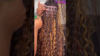 KNOTLESS GODDESS BRAIDS USING HUMAN HAIR by QueenssLoungeQL bohoboxbraids youtubeshorts fyp [upl. by Maurits]