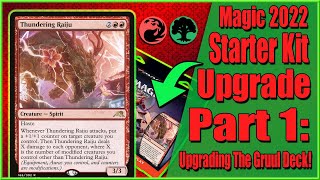 Magic 2022 Starter Kit Gruul Deck Upgrade  How To Upgrade An MTG Deck [upl. by Fabiolas]