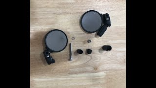 How to Assemble Hafny Bar End Bike Mirror FR03FR04FR05FR08 [upl. by Strickler]