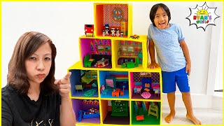 Ryans Giant Doll House Adventure with Mommy and more 1hr kids Video [upl. by Erma189]