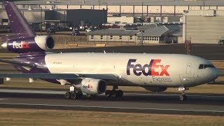 FedEx MD1030 DC10 N308FE Takeoff Portland Airport PDX [upl. by Balough]