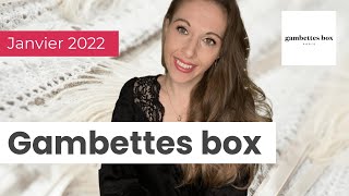 Gambettes box JANVIER 2022 [upl. by Suilenrac863]