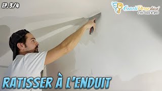 Reprendre un mur peint après un dégât des eaux enduit de finition  Masterclass 34 [upl. by Quar411]