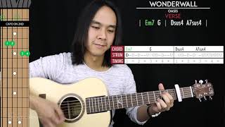 Wonderwall Guitar Cover Acoustic  Oasis 🎸 Tabs  Chords [upl. by Ardena]