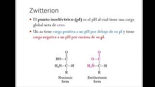 Clase Química 20042020 pt 2 Zwitterion Propiedades acidobase [upl. by Euqinemod164]