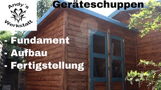 Geräteschuppen Merseburg 5  Fundamente Aufbau und Fertigstellung [upl. by Allenotna]