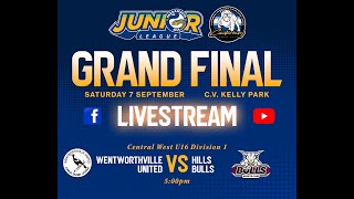 TOTAL FITOUTS Central West U16 Div 1 Grand Final 2024 Wentworthville United Vs Hills District Bulls [upl. by Ttereve207]