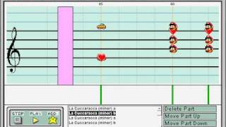 Hetalia O Vreneli minor key on Mario Paint Composer [upl. by Anej]