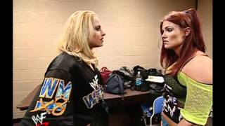 Trish and Lita backstage [upl. by Trudey]