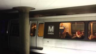 WMATA Metrorail Original Unrehabbed Breda 4000 series and Rohr consist at Metro Center [upl. by Tade]