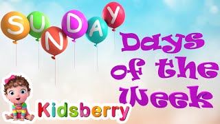 Days of The Week  More Nursery Rhymes amp Baby Song  Kidsberry [upl. by Enelime]