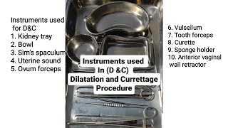 DampC Dilatation and Curettage procedure obg labourroom nursingofficer medicos instruments [upl. by Strage784]