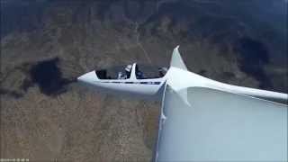 ASH 25 glider Thermalling 6000 ft to 14 000 ft [upl. by Allene]