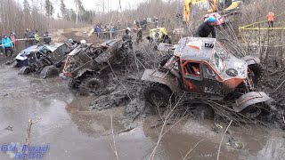 4x4 Offroad Rebuilt and selfbuilt off road Vehicles in mud race event Jaanikese 2022  ET 2 [upl. by Jazmin]