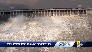 Gates open at Conowingo Dam Annapolis officials cautiously optimistic [upl. by Hawger]