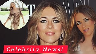 Elizabeth Hurley Shows Breaking News Off Her Stunning Body In Just A Sheer Kaftan celebrity [upl. by Kcajyllib407]