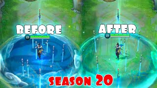 Ling Serene Plume Skin Effects Before and After Season 20  MLBB [upl. by Lanor]