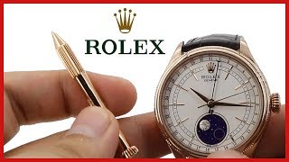 Rolex Cellini Moonphase ▶ HOW to adjust Moonphase Subdial [upl. by Hna113]