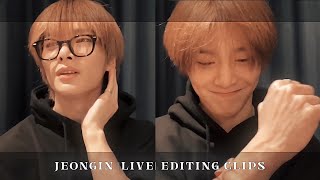 Jeongin editing clips  Live  240127 [upl. by Sarilda921]