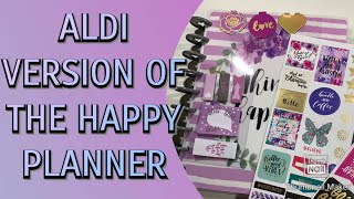 ALDI PLANNER VERSUS THE HAPPY PLANNER  HOW THEY COMPARE [upl. by Kehr]