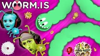 WORMIS  EATING BUGS FGTEEV SlitherIo Copy Cat Gameplay [upl. by Prentiss]