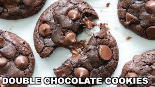 How to make the BEST Double Chocolate Cookies [upl. by Gmur794]