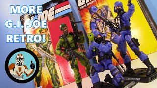 GI Joe Retro Collection Cobra Trooper and Sergeant Stalker Walmart Exclusive  Jcc2224 [upl. by Ydnelg]