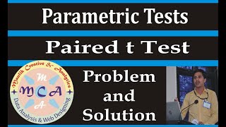 Paired tTest Application In Hindi [upl. by Lashonde]