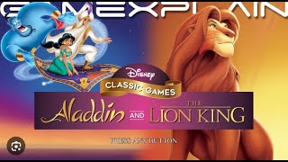 DISNEY CLASSIC GAMES  ALADDIN AND THE LION KING ALADDIN FULL GAMEPLAY 1 [upl. by Lakym]