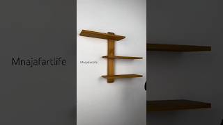 do u like Hit the LIkE 😉floating floatingshelves woodworking walldecor MNajafArtLife [upl. by Henebry680]