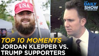 Jordan Klepper’s Top 10 Moments with Trump Supporters  The Daily Show [upl. by Wehhtam]