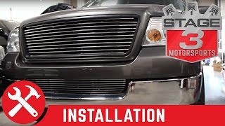 20042005 F150 Carriage Work Monster Billet Lower Bumper Grille Install [upl. by Suhpesoj]