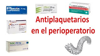 Antiplaquetarios consideraciones en el perioperatorio [upl. by Maxa375]