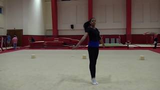 aerobic gymnastics routine تعلم جمباز الايروبيك 23 [upl. by Sitarski385]