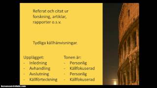 Utredande text Svenska 2 och Svenska 3 [upl. by Nicolas]