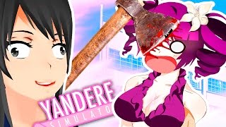 HACHAZO EN LA CABEZA  Yandere Simulator [upl. by Wynny198]