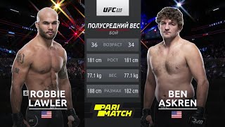 Ben Askren vs Robbie Lawler HD Highlights [upl. by Atiuqel]