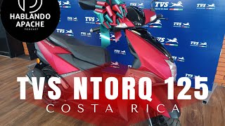 TVS NTORQ 125 ficha técnicaprecio Costa Rica [upl. by Noillimaxam]