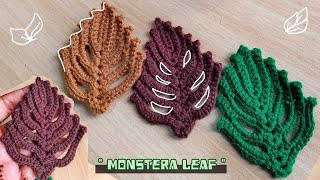 Crochet Monstera leaf [upl. by Stubbs65]