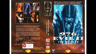 Original VHS Opening 976 Evil II  The Return 1992 UK Rental Tape [upl. by Sihtnyc566]