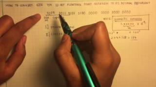 IEEE 754 Floating Point Representation to its Decimal Equivalent [upl. by Ofori]