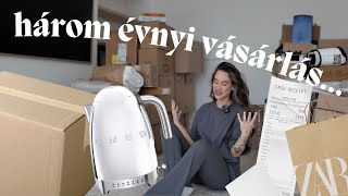 EZEKET VÁSÁROLTAM HÁROM ÉV ALATT A HÁZBA ÓRIÁS UNBOXING  HAUL  Tamara Lukovics [upl. by Sallyann658]