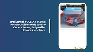 oossxx 4k 80 megapixel ptz digital zoom 2 way audio poe outdoor home security [upl. by Bhayani]