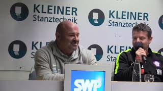 Pressekonferenz FC Nöttingen  SV Waldhof [upl. by Ahtimat238]