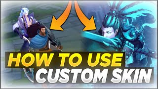 YasuoStyle  HOW TO USE CUSTOM SKIN [upl. by Imotas]